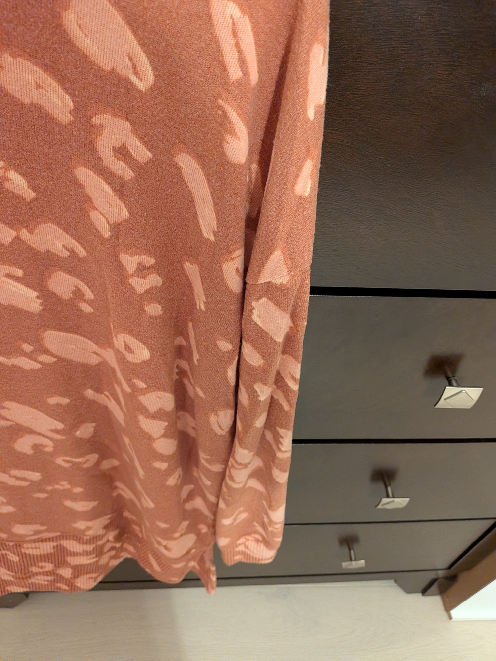 By Together Rust Leopard-Print Mockneck Sweater - Picture 4 of 6